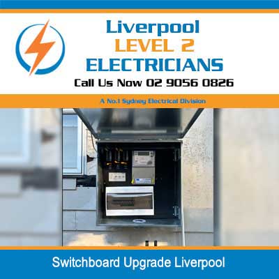 Electrical switchboard upgrade with circuit breakers and metering equipment in Liverpool