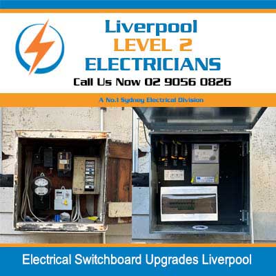 Before and after comparison of electrical switchboard upgrade from old to modern installation in Liverpool